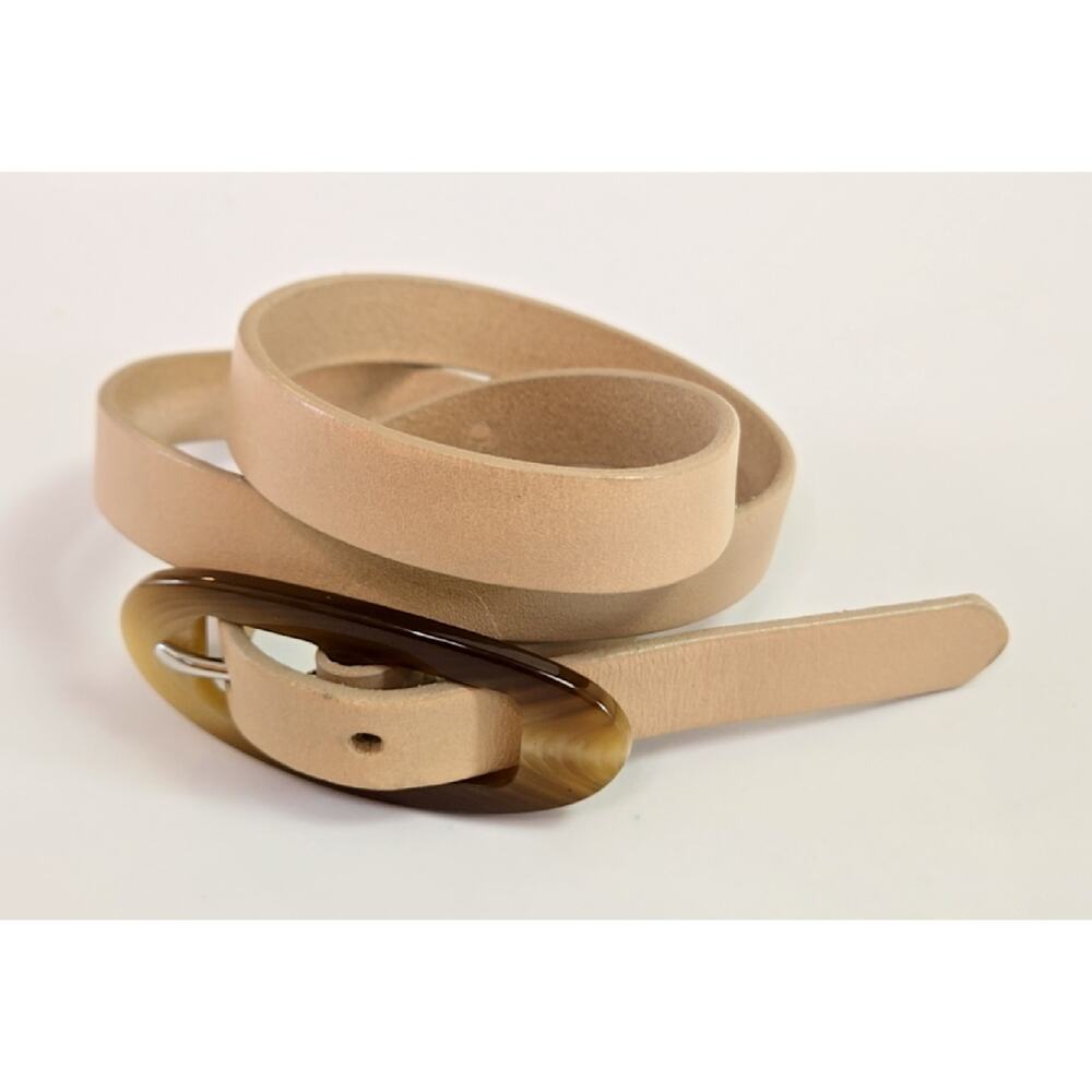 Banana Republic women's Ivory Nude Tortoise  Leather Belt size small